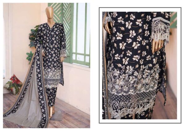 BIN SAEED EXCLUSIVE CHIKANKARI EMBROIDRED KHADDAR COLLECTION - Image 2