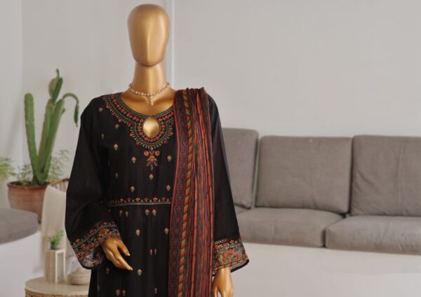 BIN SAEED EXCLUSIVE LUXURY JACQUARD FESTIVE FROCK 3PC COLLECTION