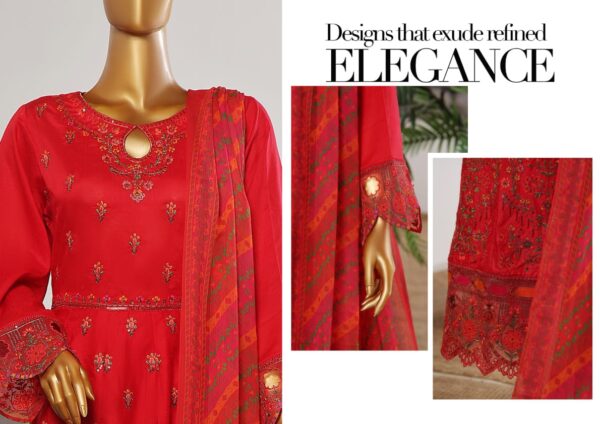 BIN SAEED EXCLUSIVE LUXURY JACQUARD FESTIVE FROCK 3PC COLLECTION