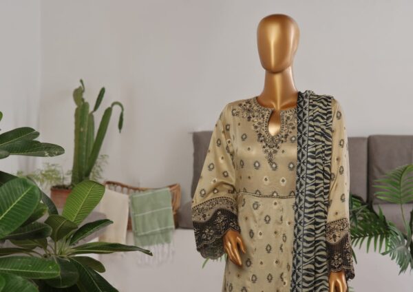 BIN SAEED EXCLUSIVE LUXURY JACQUARD FESTIVE FROCK 3PC COLLECTION