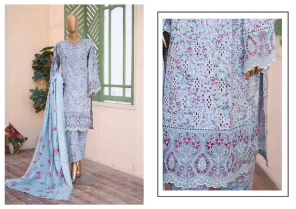 BIN SAEED EXCLUSIVE CHIKANKARI EMBROIDERED KHADDAR - Image 2