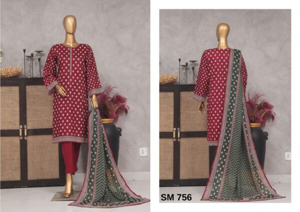 Bin Saeed 3Pc Printed Lawn - Image 2