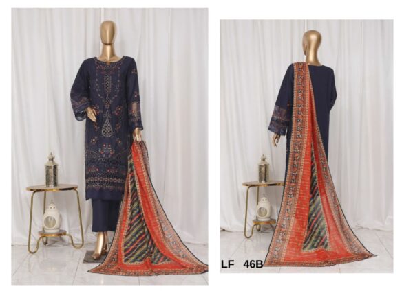 BIN SAEED LUXURY EMBROIDERED LAWN 3PC COLLECTION