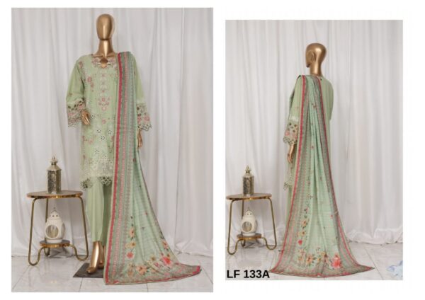 BIN  SAEED LUXURY EMBROIDERED LAWN 3PC COLLECTION