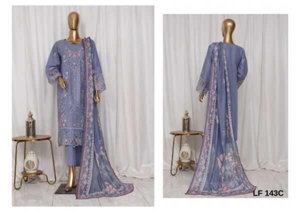 BIN SAEED LUXURY EMBROIDERED LAWN 3PC COLLECTION