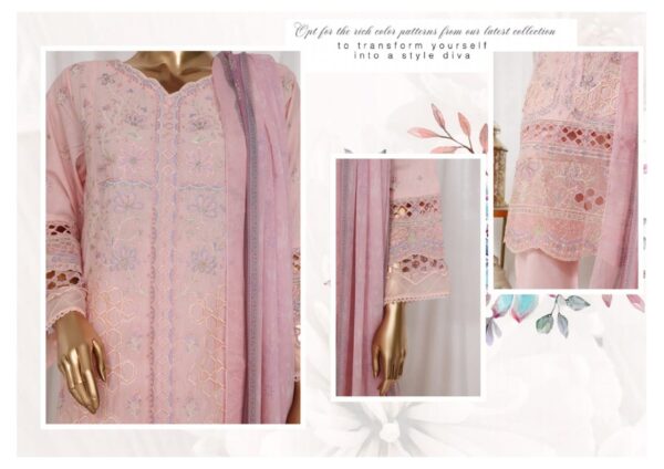 BIN SAEED LUXURY EMBROIDERED LAWN 3PC COLLECTION - Image 2