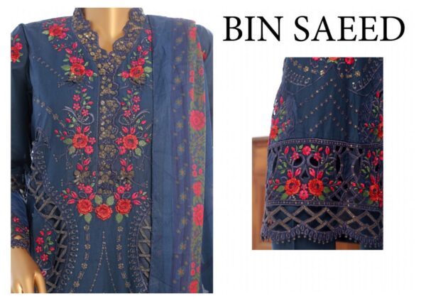 BIN SAEED LUXURY EMBROIDERED LAWN 3PC COLLECTION - Image 2