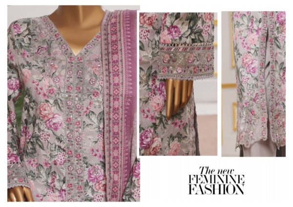 BIN SAEED LUXURY CUTWORK 3PC COLLECTION - Image 2