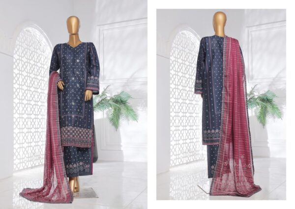 BIN SAEED EMBROIDERED SHIRT  LAWN 3PC COLLECTION