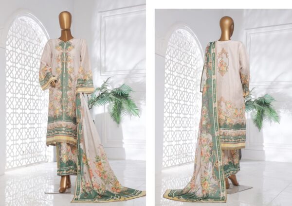 BIN SAEED EMBROIDERED SHIRT  LAWN 3PC COLLECTION
