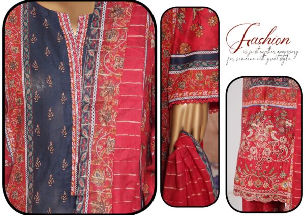 BIN SAEED EMBROIDERED SHIRT  LAWN 3PC COLLECTION - Image 2