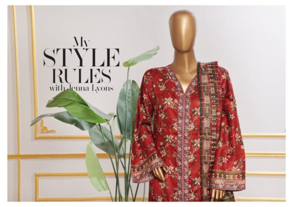 BIN SAEED LUXURY CUTWORK KARI 3PC COLLECTION - Image 2