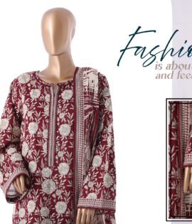 Bin Saeed 3pc Printed Khaddar