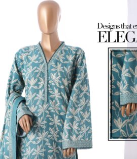Bin Saeed 3pc Printed Khaddar