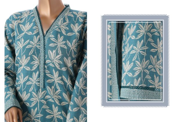 Bin Saeed 3pc Printed Khaddar - Image 3