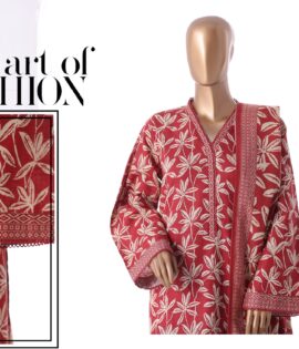 Bin Saeed 3pc Printed Khaddar