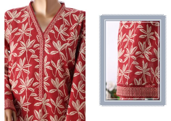 Bin Saeed 3pc Printed Khaddar - Image 3