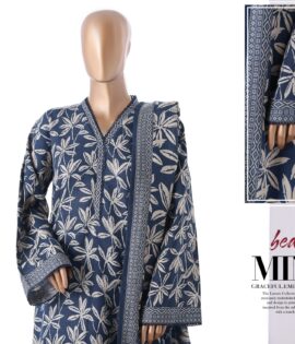 Bin Saeed 3pc Printed Khaddar