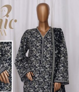 Bin Saeed 3pc Printed Khaddar