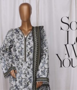 Bin Saeed 3pc Printed Khaddar