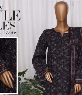 Bin Saeed 3pc Printed Khaddar