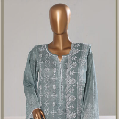 Bin Saeed 3PC Lawn Chikankari & Cutwork Embroidered Suit