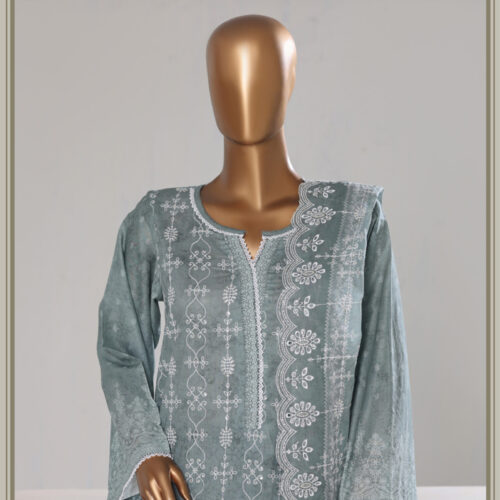 Bin Saeed 3PC Lawn  Chikankari & Cutwork Embroidered Suit