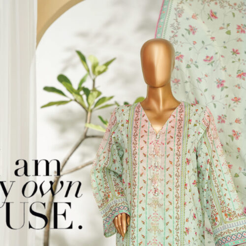 Bin Saeed 3PC Printed Lawn Suit