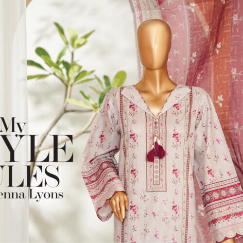 Bin Saeed 3PC Printed Lawn Suit