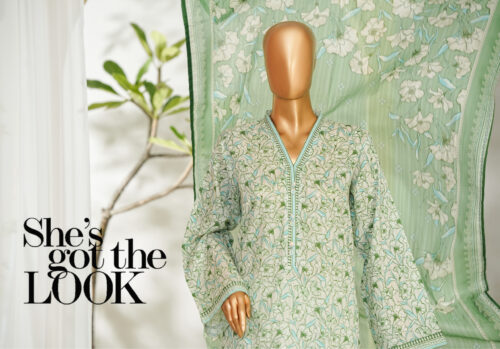 Bin Saeed 3PC Printed Lawn Suit