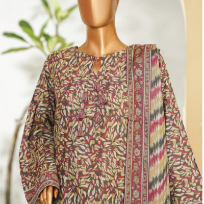 Bin Saeed 3PC Printed Lawn Suit
