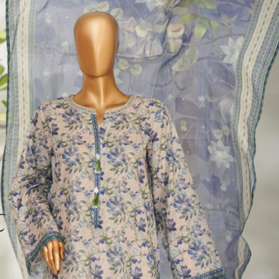 Bin Saeed 3PC Printed Lawn Suit