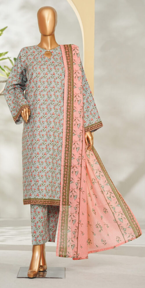 Bin Saeed 3PC Printed Lawn Suit