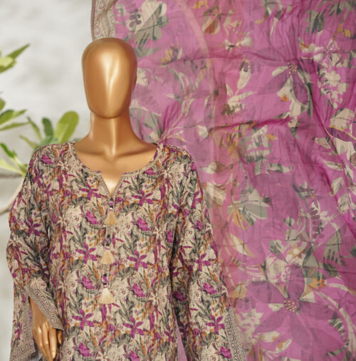 Bin Saeed 3PC Printed Lawn Suit