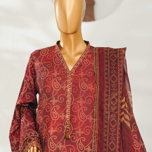 Binsaeed 3pc with farshi truser