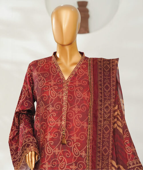 Binsaeed 3pc with farshi truser