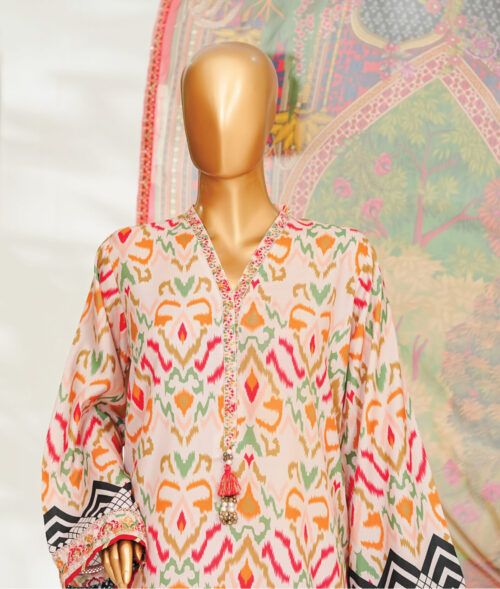 Binsaeed 3pc with farshi truser