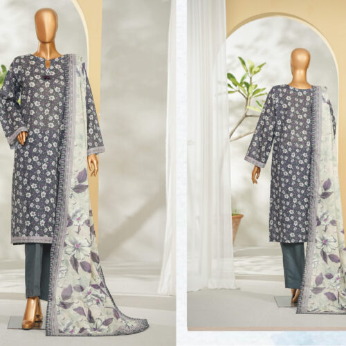 Bin Saeed 3PC Printed Lawn Suit