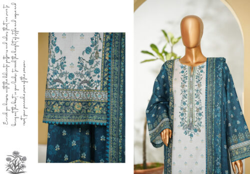 Bin Saeed 3PC Printed Lawn Suit
