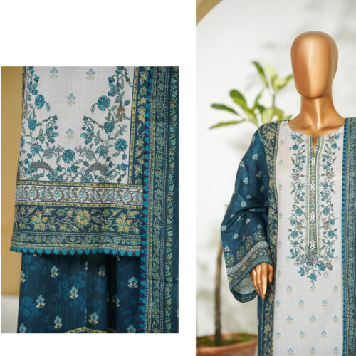 Bin Saeed 3PC Printed Lawn Suit