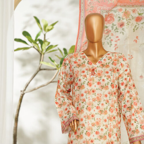 Bin Saeed 3PC Printed Lawn Suit