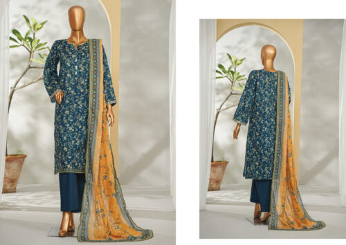 Bin Saeed 3PC Printed Lawn Suit