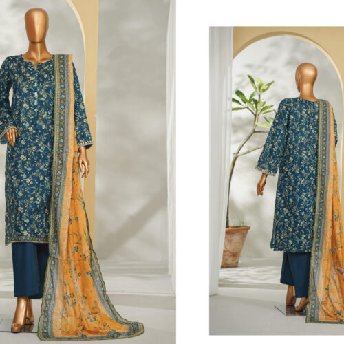 Bin Saeed 3PC Printed Lawn Suit