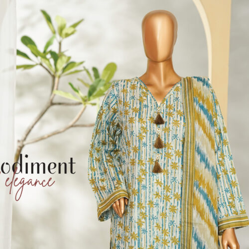 Bin Saeed 3PC Printed Lawn Suit