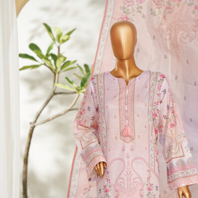 Bin Saeed 3PC Printed Lawn Suit