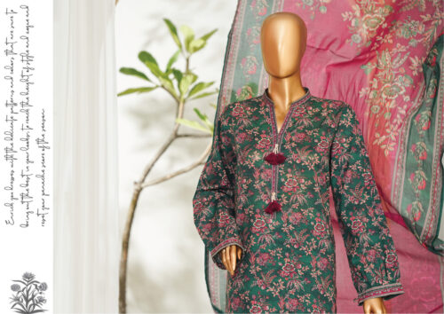 Bin Saeed 3PC Printed Lawn Suit