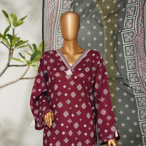 Bin Saeed 3PC Printed Lawn Suit