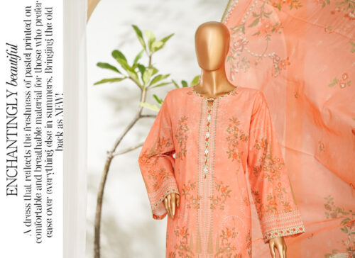 Bin Saeed 3PC Printed Lawn Suit