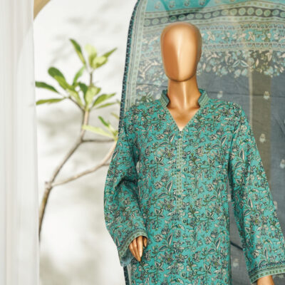 Bin Saeed 3PC Printed Lawn Suit
