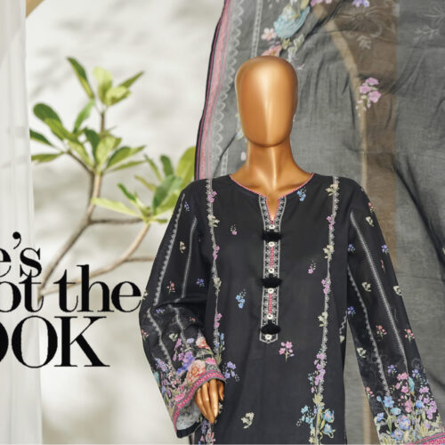 Bin Saeed 3PC Printed Lawn Suit